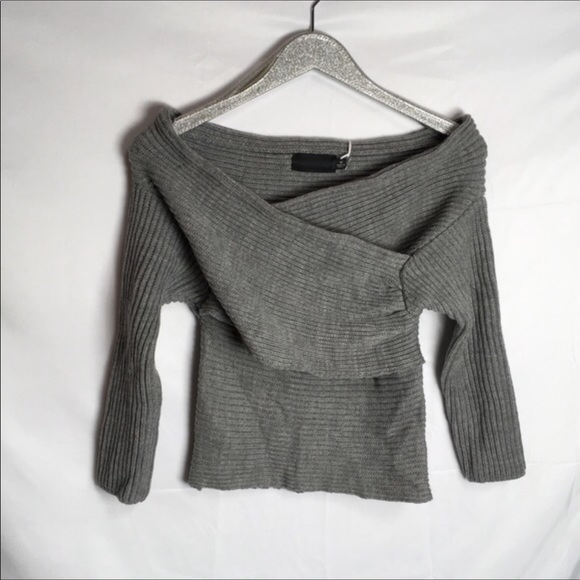 Let’s get knitty Grey Sweater - Picture 3 of 3